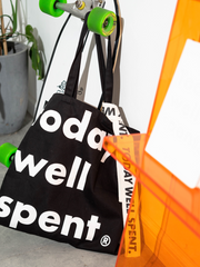 Today Well Spent Logo Canvas Tote Bag