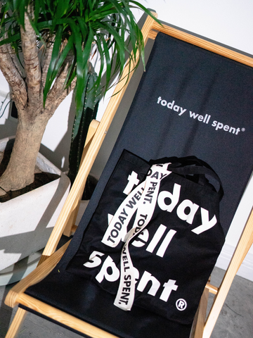 Today Well Spent Logo Canvas Tote Bag